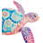 19 Inch Coastal Sea Turtle Metal Indoor Outdoor Wall Decor Set of 2 - Purple-128850205