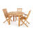 Square Teak Outdoor Dining Table , 47'' in. W 47'' in. D