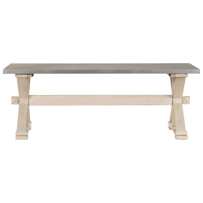 Jerrod Solid Wood Cross Legs Coffee Table