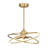 Ozetta 25" LED Fandelier in Brass with Remote Control-1266224028