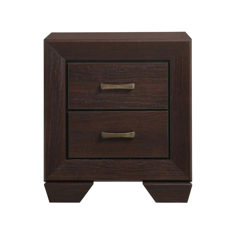 MDF Nightstand With 2 Drawers