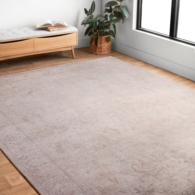 Dereck Hand Hooked Oriental Indoor Rug, Rectangle 5' x 7'6"