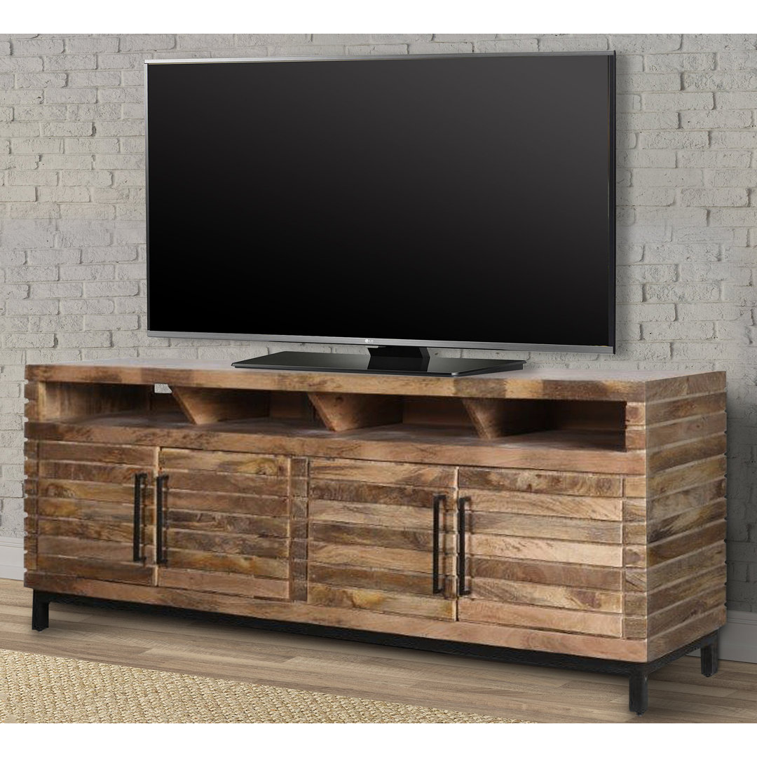 Hurshell Solid Wood TV Stand for TVs up to 88" Union Rustic