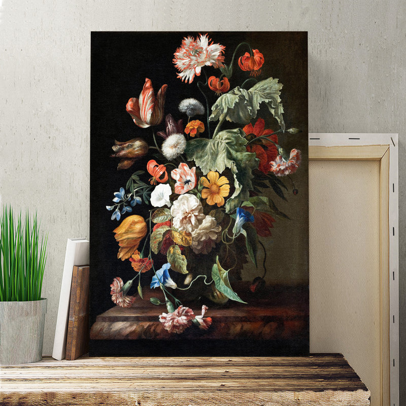 Still Life with Flowers - Wrapped Canvas, 60cm H x 40cm W
