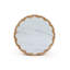 Table d'appoint en bois avec plateau en faux marbre 19 po H