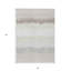 Tapis intérieur lavable rayé beige ivoire 3 pi x 5 pi