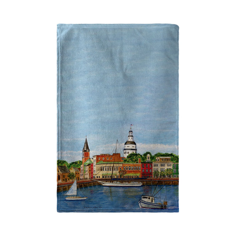Serviette de plage annapolis city dock Scrivner