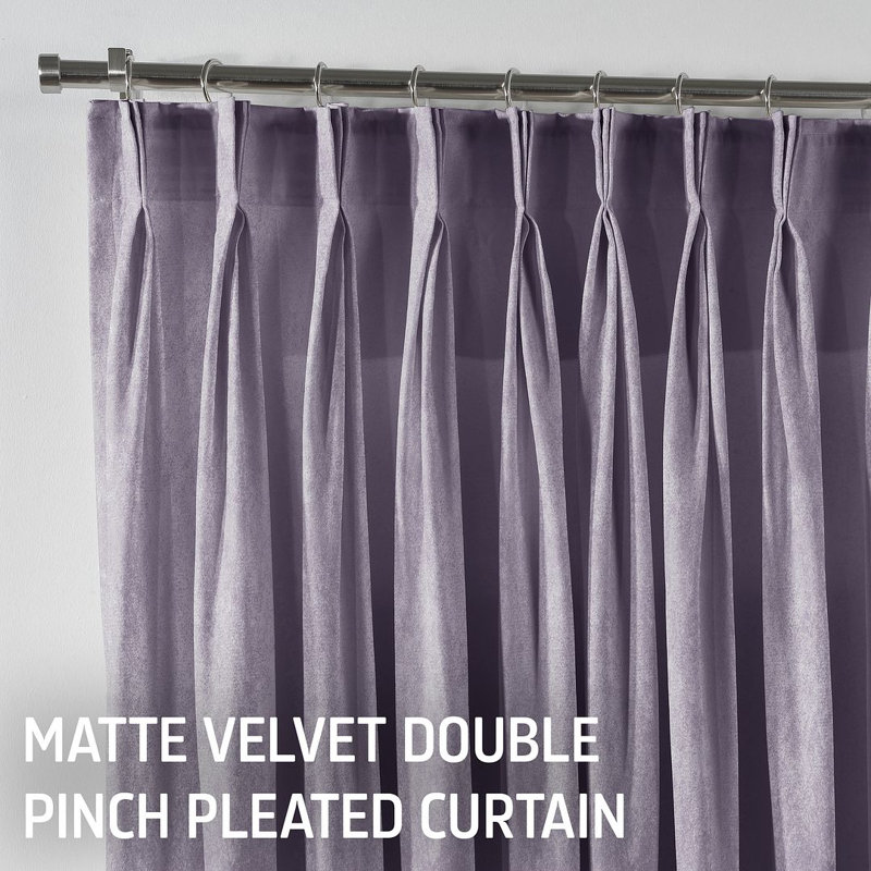 Room Darkening Single Curtain Panel, Silver, 65 W x 145 D cm