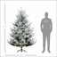 Arbre de Noël artificiel 6 pieds, arbre de Noël à charnière en pin avec 795 branches réalistes, base en acier, ouverture automatique, vert-270270176