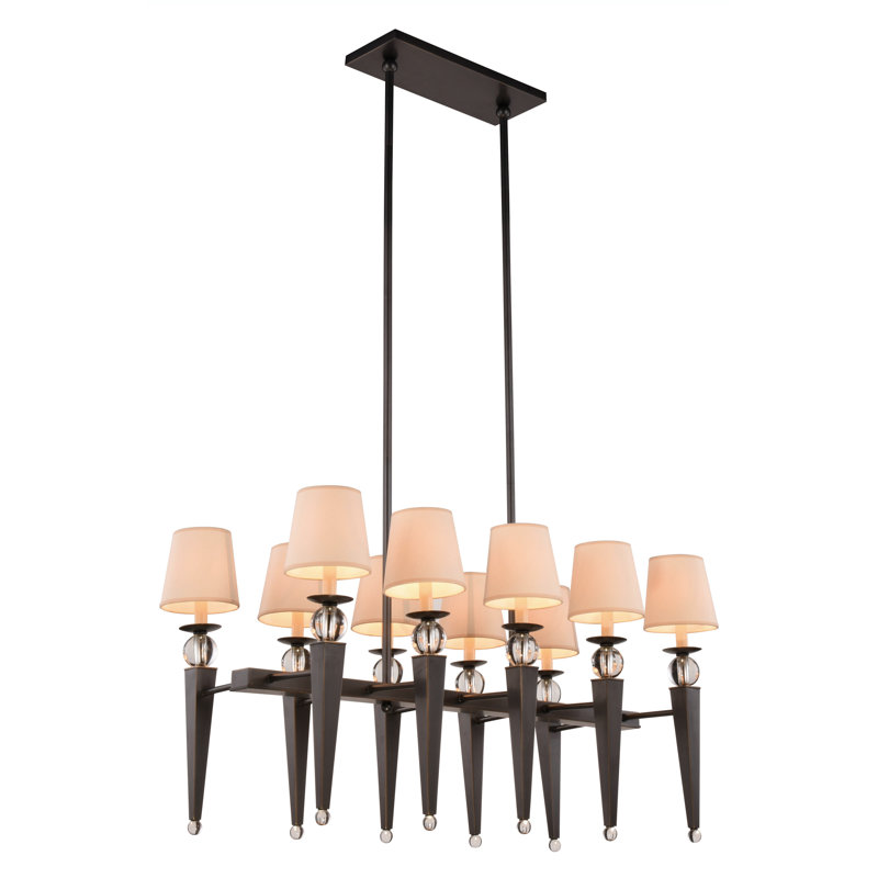 Bucholz 10 - Light Kitchen Island Pendant, Bronze