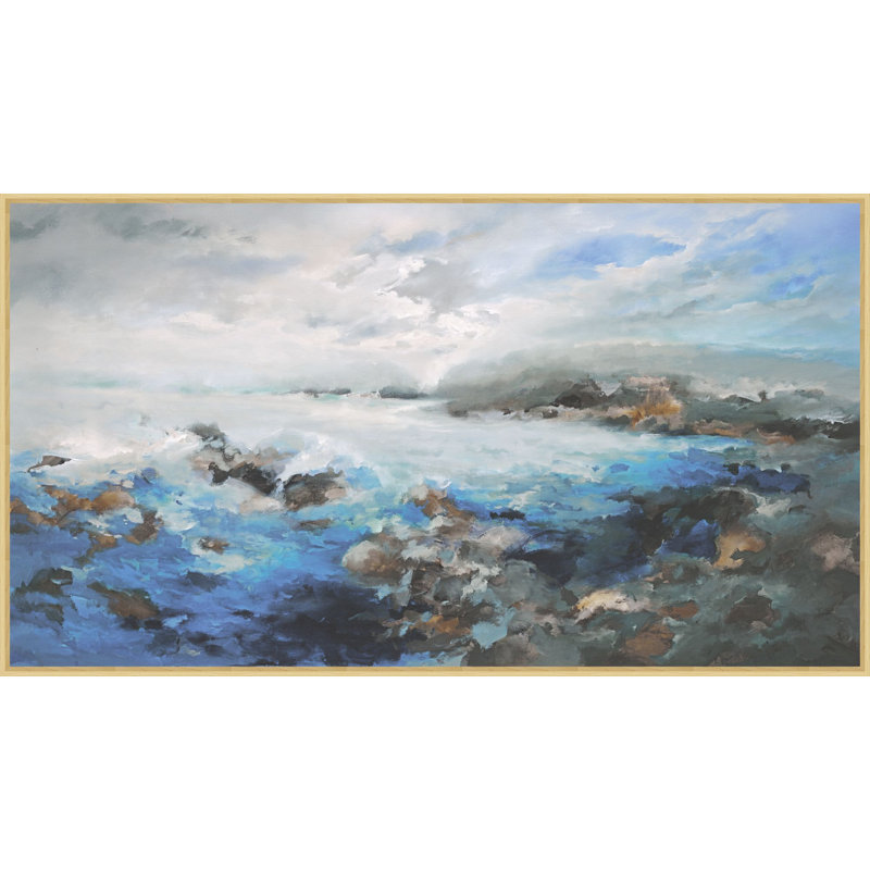 Rocky Shoreline 1 Print, 17.25" H x 31.25" W