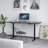 Skyscraper Electric Height Adjustable Standing Desk, Dual Motor and Digital Control with Memory, 72x24, Charcoal Strand Top with Black Frame-765077067-765077068