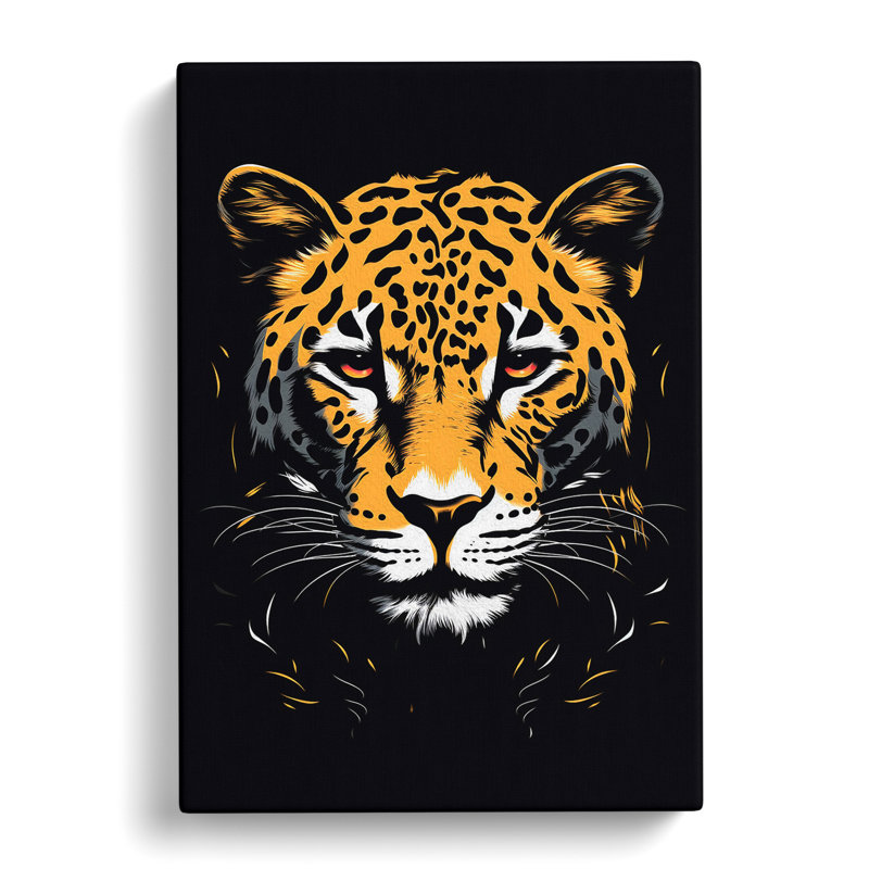 Leopard Line - Wrapped Canvas, 76cm H x 50cm W x 3cm D