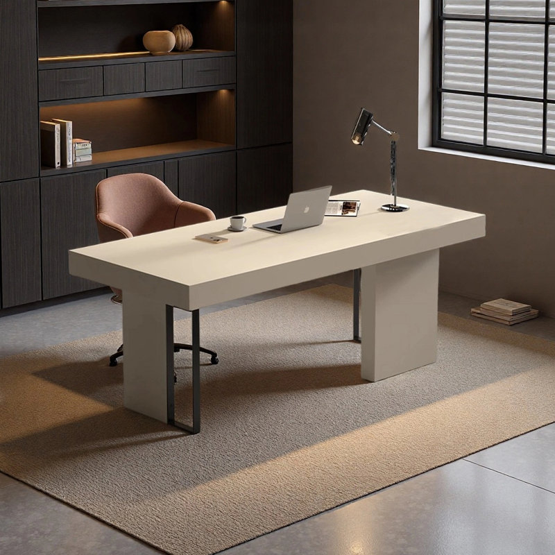 Bureau moderne et minimaliste, H 29,53 po x l 62,99 po x P 27,56 po