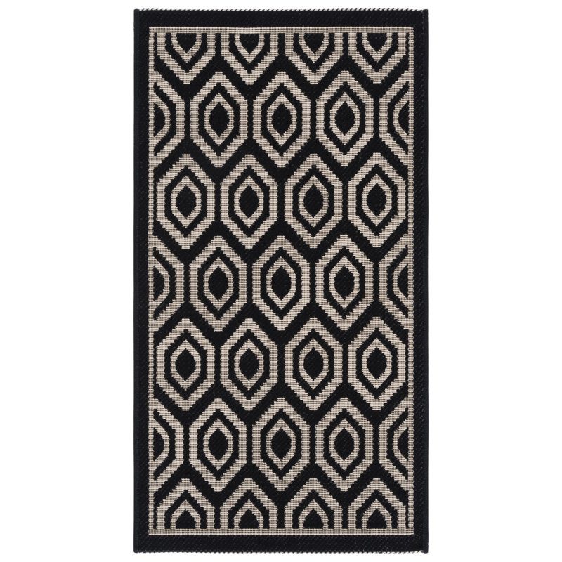 Deedrick Performance Geometric Indoor/Outdoor Area Rug, Rectangle 2' x 3'7"
