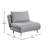 Convertible Tri-Fold Sleeper Chair with Pillow, Channel Stitching, and Hideaway Legs-1693377258