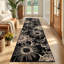Tapis antidérapant à motif floral-128966074