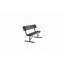 Banc de parc extérieur en métal robuste de 6 pi avec dossier, cet ensemble contient deux articles; Ceci est l'emballage pour les pieds de la chaise (boîte 2)