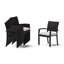 Winnie Stacking Patio Dining Armchair with Cushion-911808969