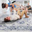 Tapis bleu / gris / oriental-1910063446