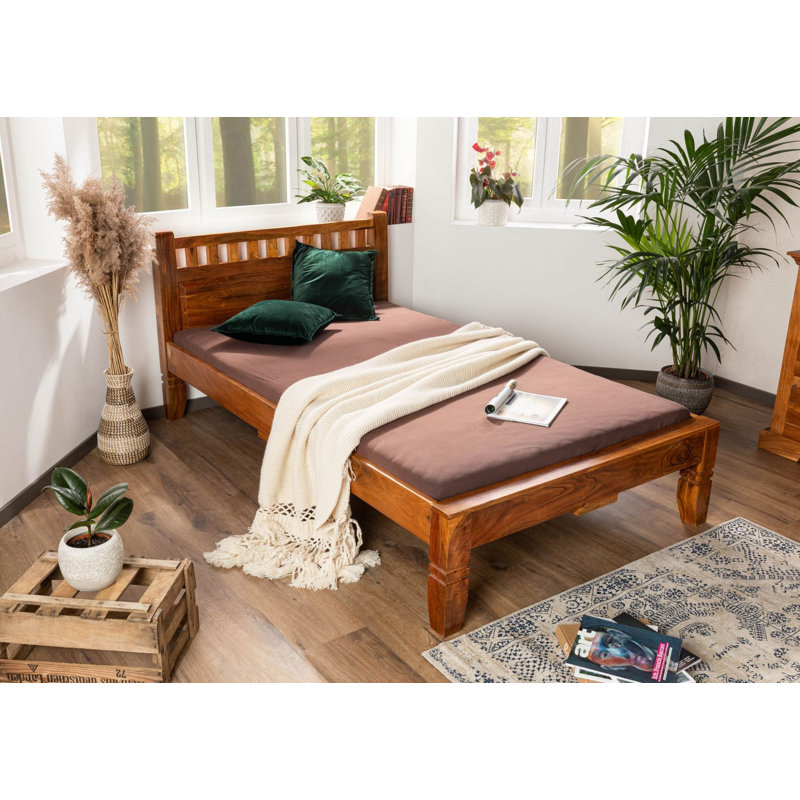 Oxford Solid Wood Bed, 127cm W x 217cm L
