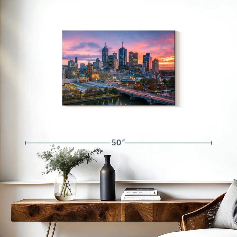 Siréci, crépuscule de Melbourne, H 20 po x l 30 po