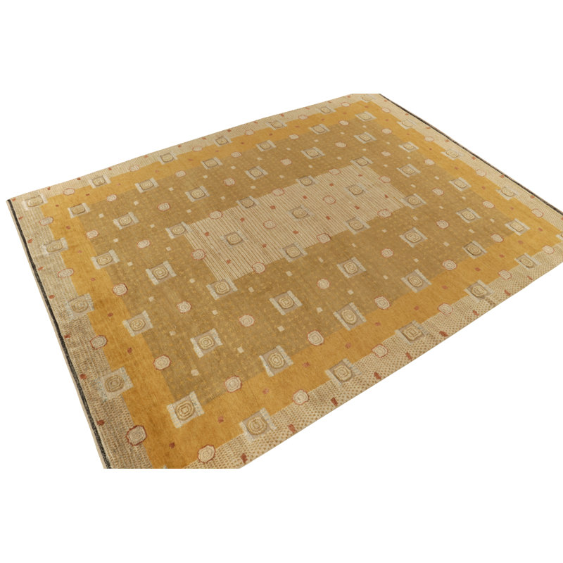 Scandinavian Wool Geometric Area Rug, Rectangle 8' x 10'