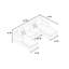 Ensemble de canapé modulaire en U 3 pièces à finition noire avec dossier à coussins et accoudoirs à accoudoir à droite et à gauche pour le salon principal confortable pour 4 personnes