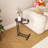 C-Shaped Side Table C Table Living Room End Table Side Table Wood End Table With Metal Frame-1821659160