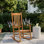 Chaise d'extérieur en bois massif à bascule Amall