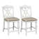 Justinich White Splat Back Counter Chair (Set of 2)