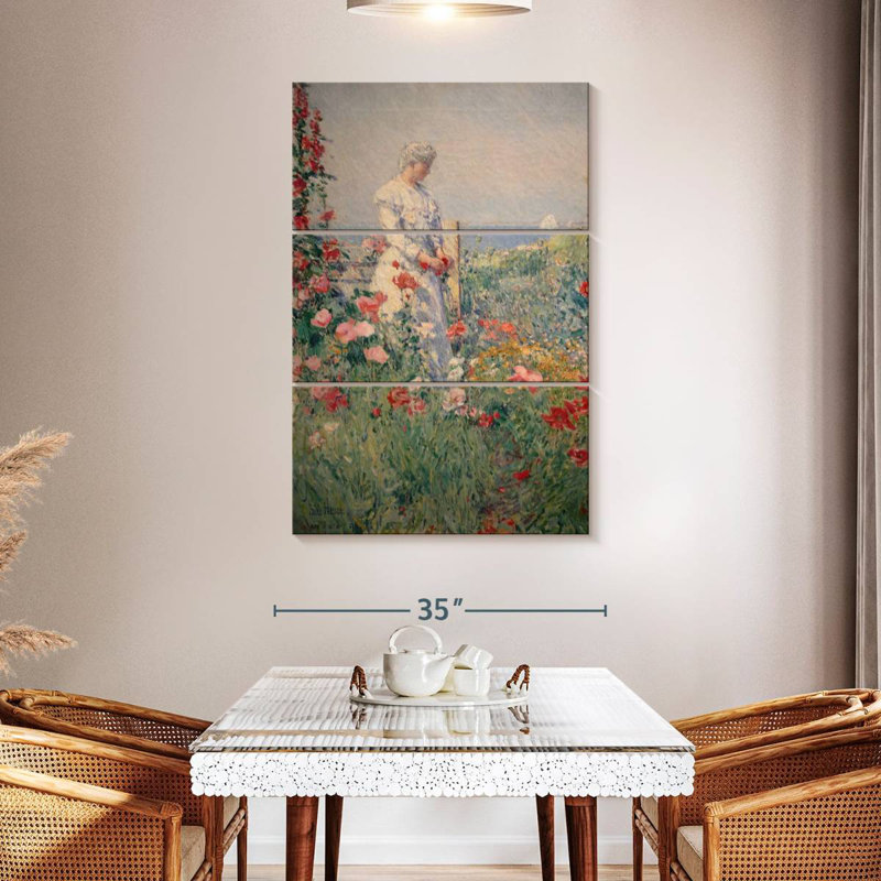 Senne Celia Thaxter In Her Garden, 50" H x 32" W