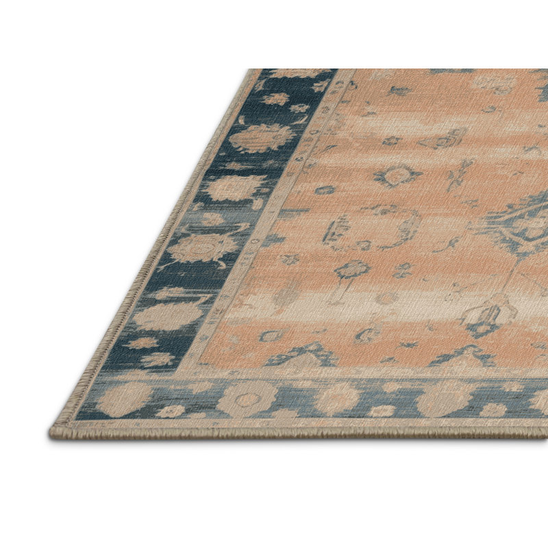 Tapis brun lavable à la machine, Carré 6 pi
