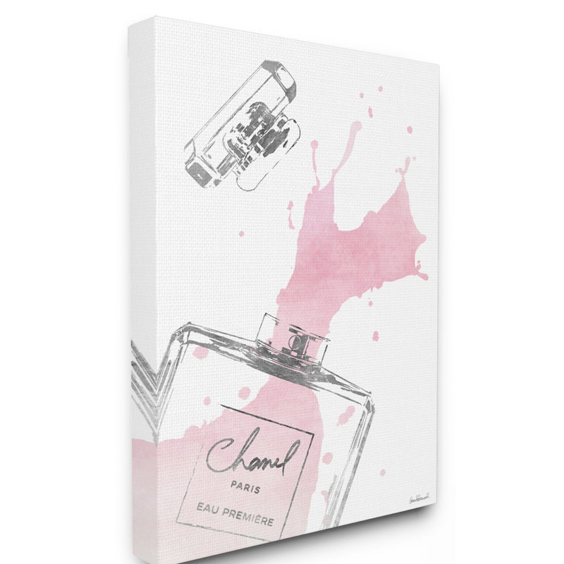 « mode style argenté rose », impression, H 30 po x l 24 po x P 1,5 po, Giclée encadrée noir minuit