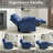 41.5" Wide Upholstered Manual Recliner, Oversized Swivel Rocker Recliner Chair-1264592607