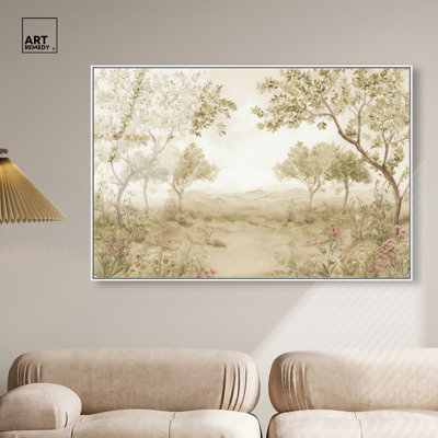 Hazy Hills Acrylic Print Farmhouse Wall Art by Art Remedy, Ready to Hang, 15 x 10