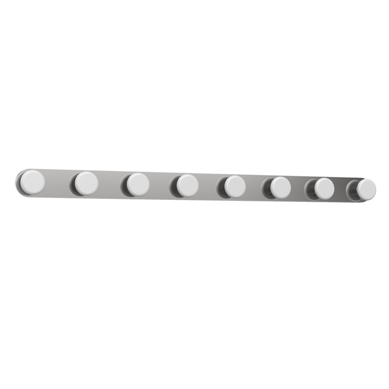 Rezz 8 - Light LED Bath Bar, Brushed Nickel