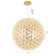 252-Light Gold Dimmable Globe LED Chandelier