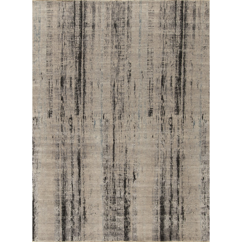Mayfair Hand Knotted Area Rug in Tan