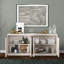 Alasha 68" Wide Rectangular Fluted Buffet Table-1808827345