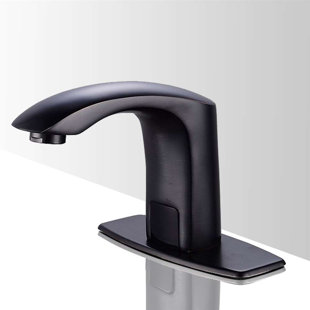 Naples Matte Black Commercial Motion Sensor Faucet – Touchless Deck-Mount with Optional Soap Dispenser