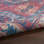 Tapis bleu marine / rouge pâle / beige lavable à la machine-453840280