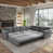 Chenille gris clair