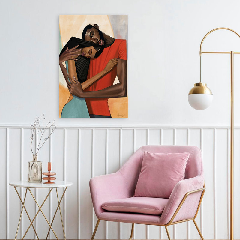 Confort - art romanesque afro-américain, H 24 po x l 16 po