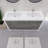 Eden 60" Double Sink Bathroom Vanity Set-1681175458