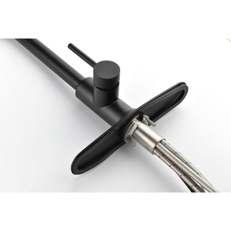 Kitchen Faucet With Pull Down Sprayer, Matte Black