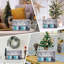 Panneau décoratif en bois Hello Winter, naturel, 9 X 5,3 po
