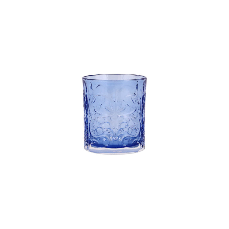 Barocco 10 oz. Double verre à whisky à l'ancienne, Cobalt