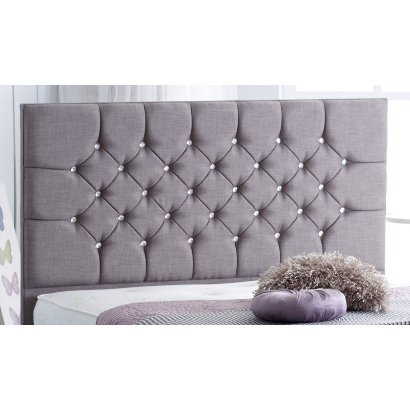 Upholstered Velvet Lift Up Storage Ottoman Bed, Doube (4'6), Grey Linoso