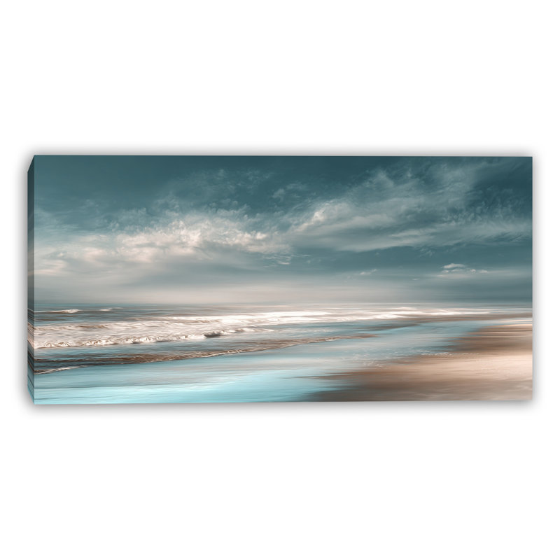 «Coastal Cloud Shore», art mural sur toile tendue, H 24 po x l 48 po x P 1,5 po